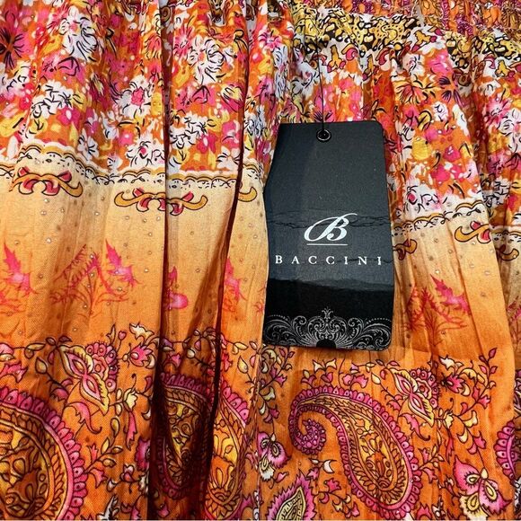 🌺 BACCINI 🌺 tiered ruffle boho skirt 🌺 lightweight 🌺 size 18/20 - Picture 2 of 2